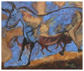 Le taureau de Lascaux - acrylique - Aliates