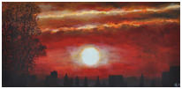 Coucher de soleil - acrylique - Armand